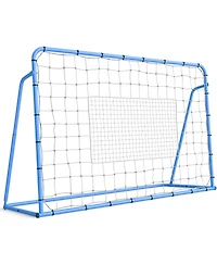 Xo Adjustable Soccer Rebounder Net 6x4 Ft, Double-Sided Bounce Trainer with Steel Frame, Portable Soccer Practice Net for Backyard