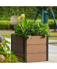Xo Wood Raised Garden Bed , Outdoor Planter Box with Bottom, Elevated Garden Bed for Vegetables, Flowers, Patio