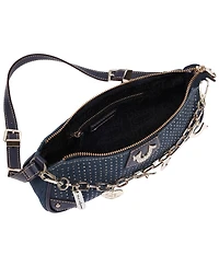 True Religion Women's Sparkle Denim Shoulder Bag