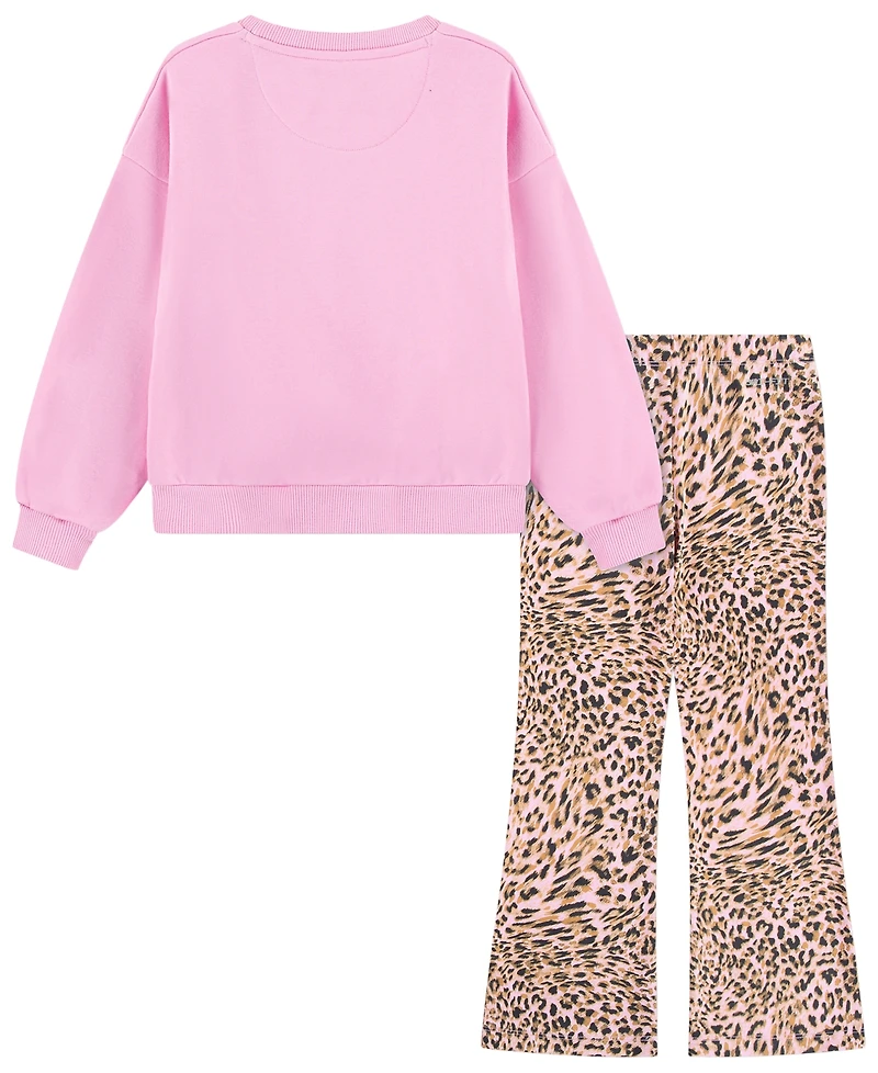 Nike Girls' 4-6X Printed Top and Leggings, 2-Piece Set