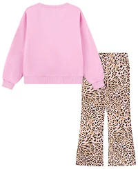 Nike Girls' 4-6X Printed Top and Leggings, 2-Piece Set