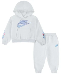 Nike Toddler Girls' 2T-4T Retro Remix Hoodie and Joggers, 2-Piece Set