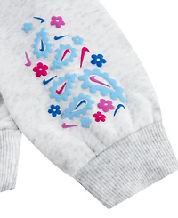 Nike Girls' 4-6X Retro Remix Hoodie and Joggers, 2-Piece Set