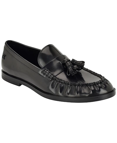 Calvin Klein Women's Mirella Scrunched Tassel Penny Loafers
