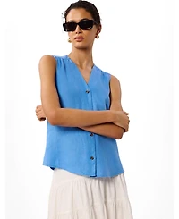 Whistles Women's Laura Linen Tank