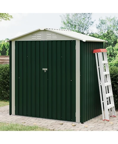 gaomon 6x4Feet Storage Shed Metal Tool Garden Shed for Garden, Backyard