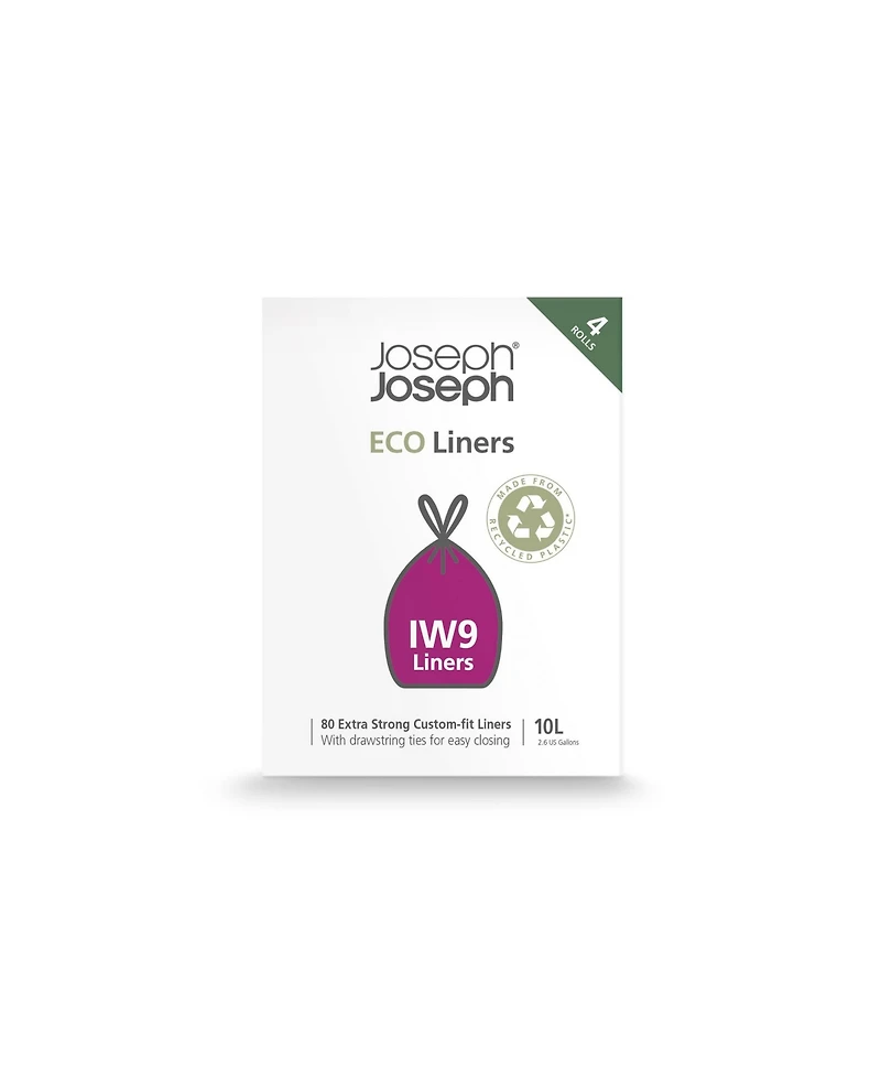 Joseph Joseph Iw9 10L Garbage Can Liners, 80 Pack