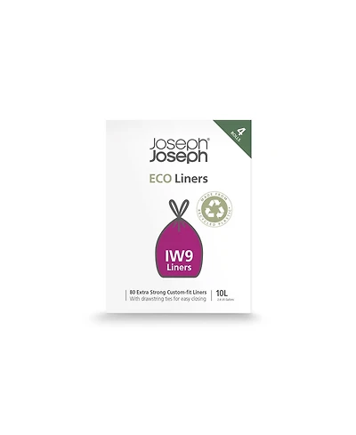 Joseph Joseph Iw9 10L Garbage Can Liners, 80 Pack