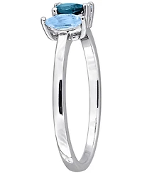 Macy's Citrine (1/2 ct. t.w.) Ring Sterling Silver (Also Available Blue Topaz)