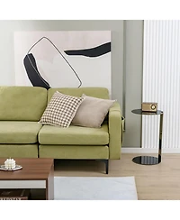 Slickblue Modern Loveseat Sofa with Side Storage Pocket
