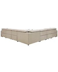 Maxyne 7-Piece L-Shape Sectional with 4 Power Motion Recliners