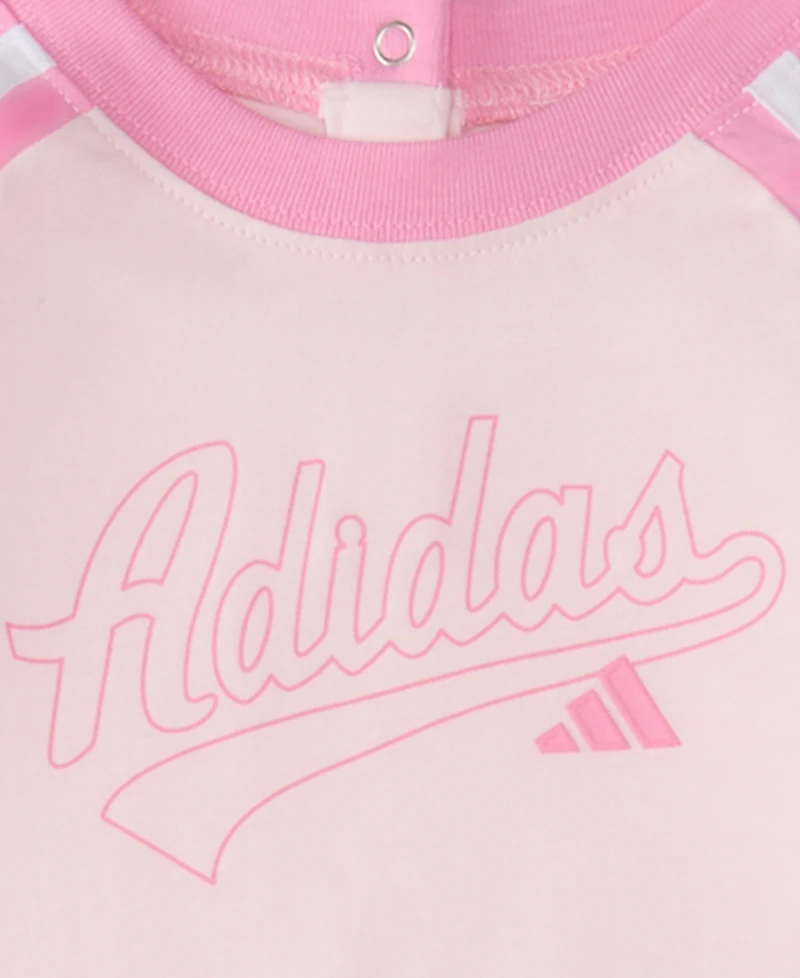 adidas Baby Girls' Raglan Coverall