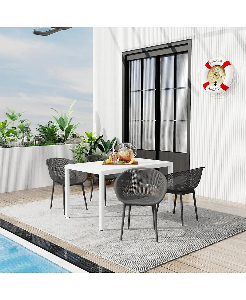 Streamdale Furniture Warm Modern Lounge Chairs Table Set