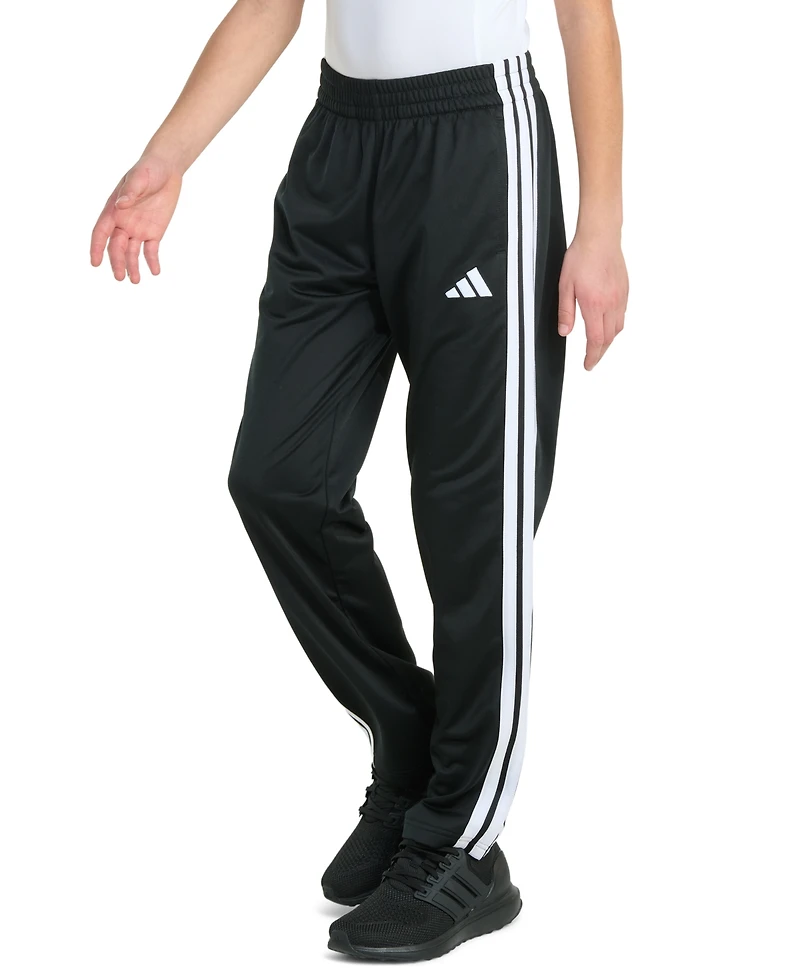 adidas Boys' 8-20 Elastic Waistband Essential 3-Stripe Straight Leg Pants