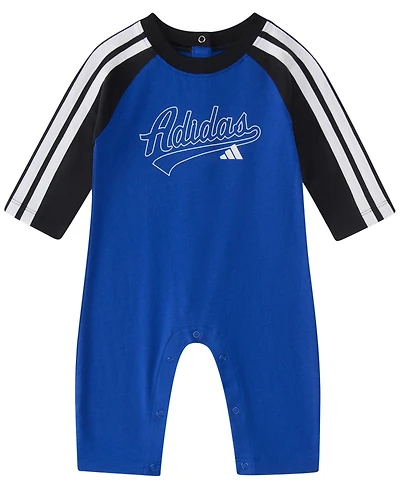adidas Baby Boys' Classic Raglan Long-Sleeve Coverall