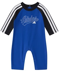 adidas Baby Boys' Classic Raglan Long-Sleeve Coverall