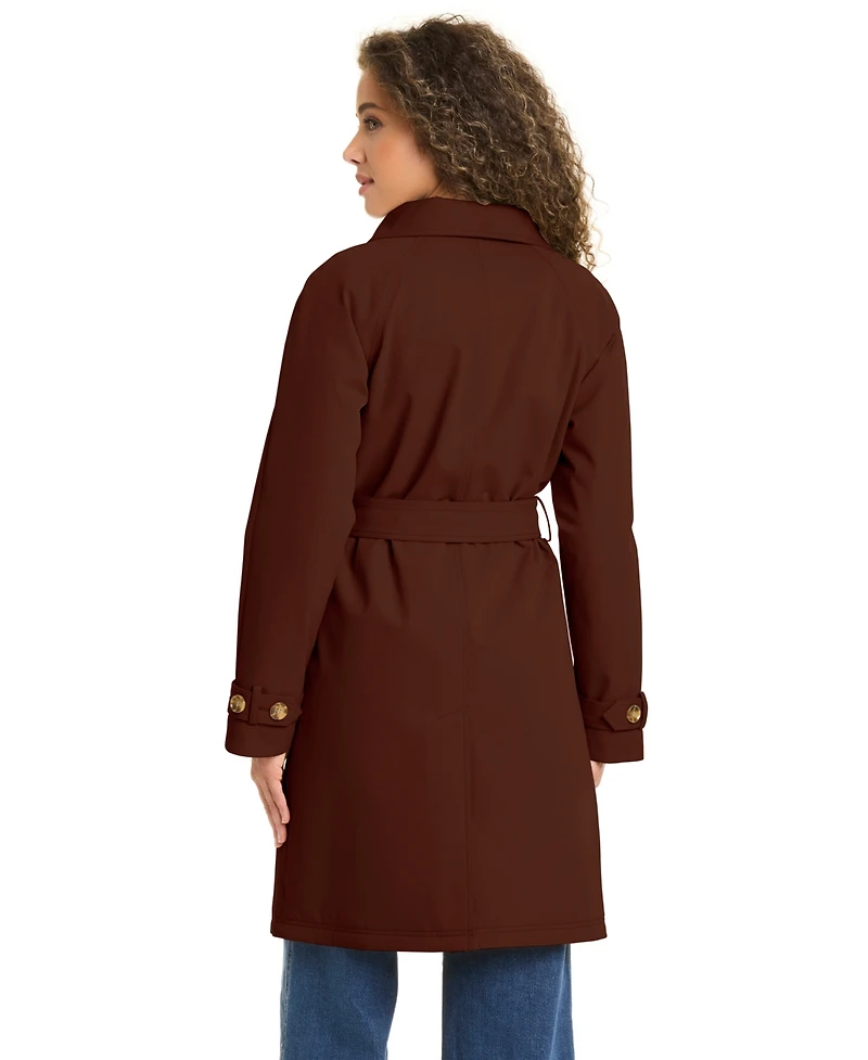 Kate Spade New York Women's Funnel Neck Trench Coat