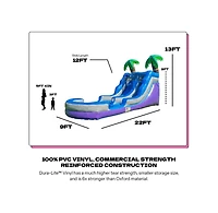 Pop Jump Tropical 23' Waterslide with Pool