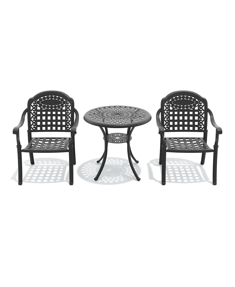 Streamdale Furniture Set Of Cast Aluminum Patio Furniture