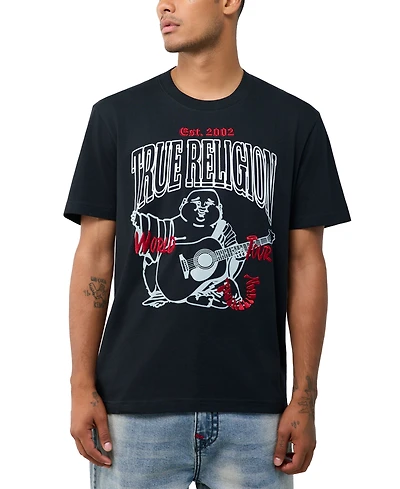 True Religion Men's Groovy Buddha T-Shirt