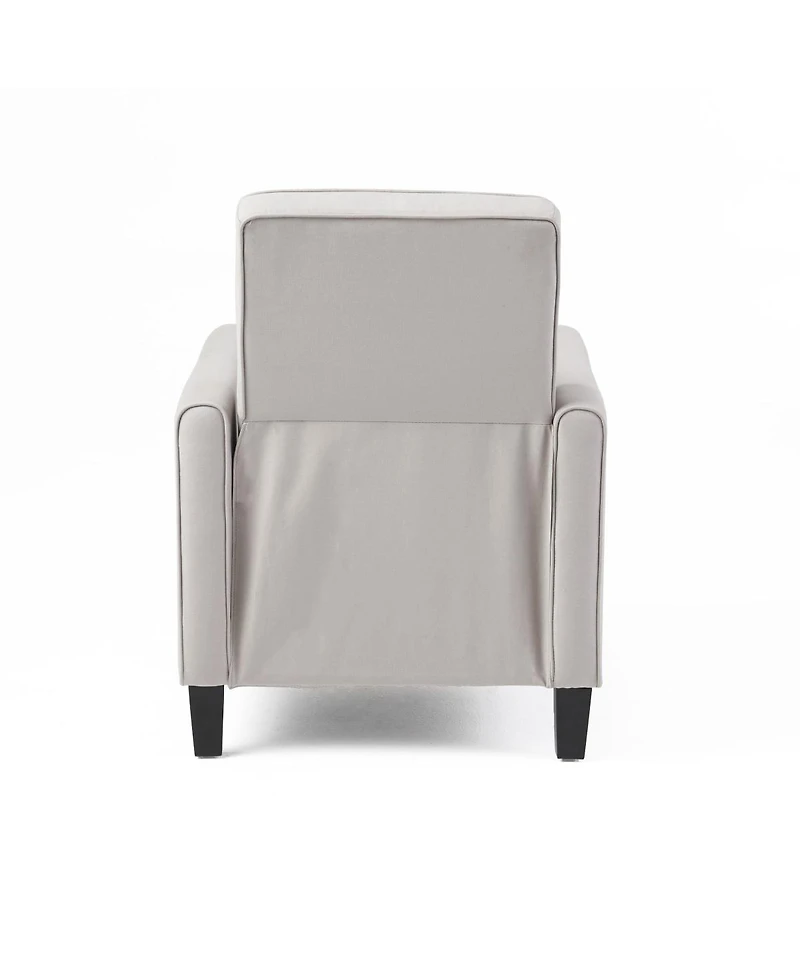 Streamdale Furniture Upholstered Push Back Recliner with Solid Beech Wood Legs