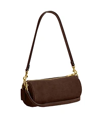Coach Suede Small Barrel Bag