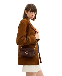 Coach Tabby Mini Quilted Suede Crossbody Bag