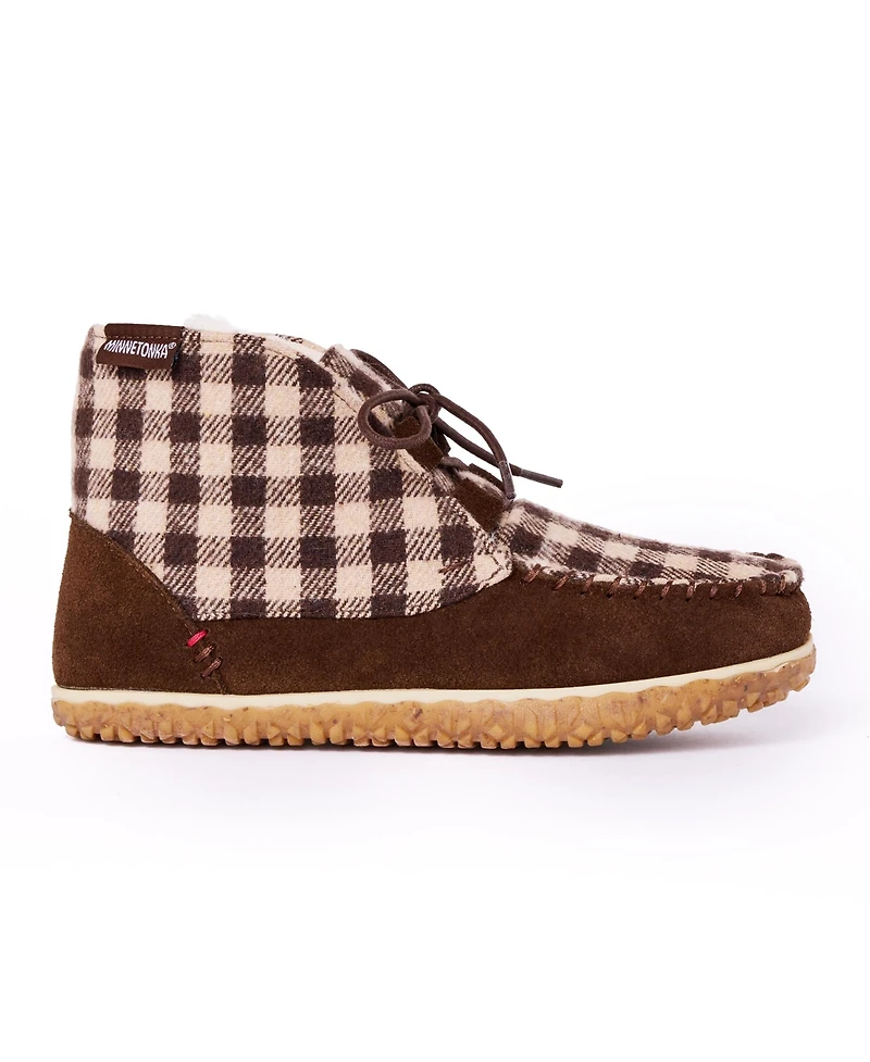 Minnetonka Women's Torrey Lace-up Slipper Booties