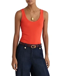 Reiss Women's Violet Scoop Neck Rib Vest