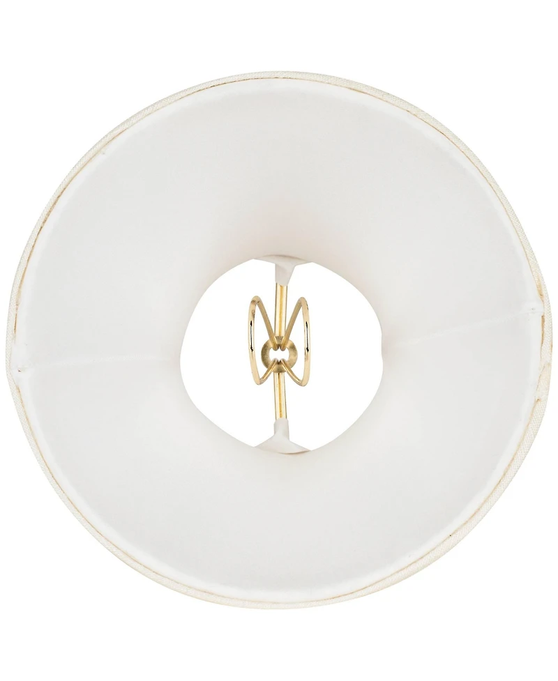 Imperial Shade Set of Hardback Bell Lamp Shades Evaline Cream Small 3" Top x 6" Bottom x 5" High Candelabra Clip-On Fitting