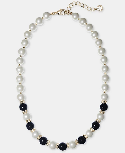 Charter Club Glass Pearl Beaded Collar Necklace, Macy's Exclusive