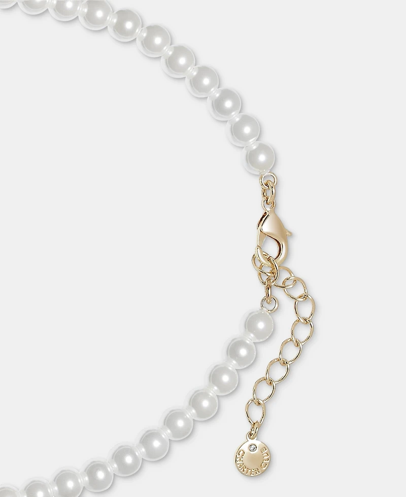 Charter Club Glass Stone and Faux Pearl Tassel Necklace, Macy's Exclusive