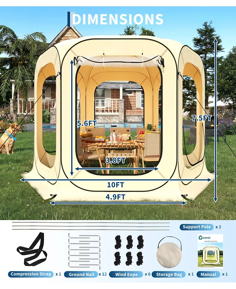 gaomon x Feet Outdoor Pop Up Bubble Tent