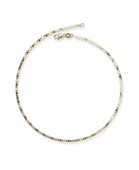 Curata Jewelry Solid 10K Yellow Gold 10 Inch 2.2mm Mariner Chain Anklet Anklet