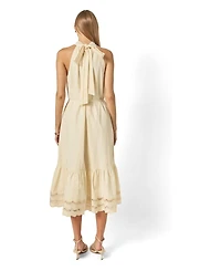 English Factory Women's Embroidered Halter Neck Midi Dress