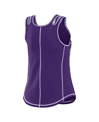 Wear by Erin Andrews Women's Purple Colorado Rockies Contrast Stitch Tank Top