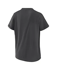 Wear by Erin Andrews Women's Charcoal Texas Rangers Domestic Box Color Boyfriend T-Shirt