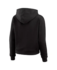 Wear by Erin Andrews Women's Black Jacksonville Jaguars Waffle Pullover Hoodie