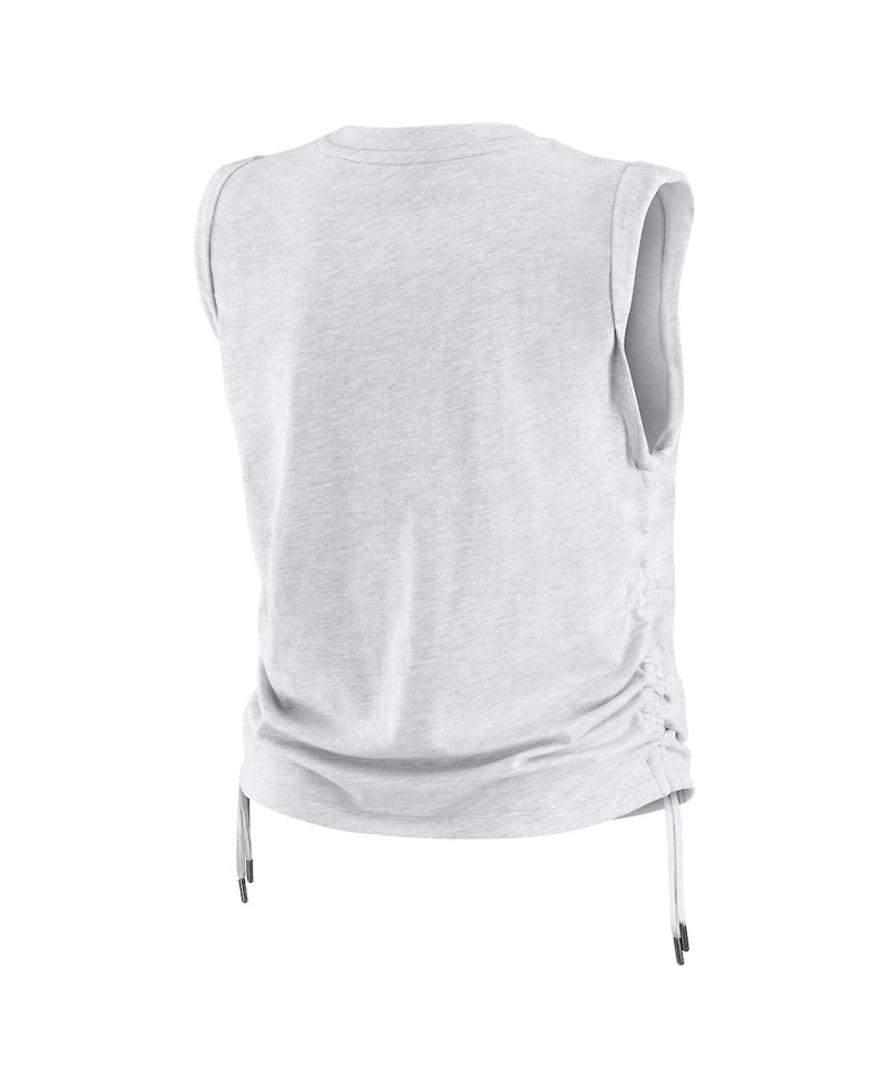 Wear by Erin Andrews Women's Wear Heather Gray Cleveland Guardians Cinched Tank Top