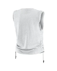 Wear by Erin Andrews Women's Wear Heather Gray Cleveland Guardians Cinched Tank Top
