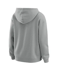 Wear by Erin Andrews Women's 2-Piece Gray Philadelphia Phillies Plus Waffle-Knit Long-Sleeve Hoodie & Lounge Pant Set