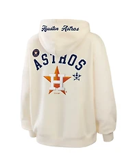 Wear by Erin Andrews Women's Cream Houston Astros Full-Zip Hoodie