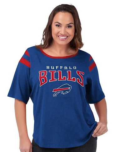 G-iii 4Her by Carl Banks Women's Royal Buffalo Bills Plus Linebacker T-Shirt