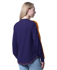 G-iii 4Her by Carl Banks Women's Purple Phoenix Suns Advantage Tri-Blend Long Sleeve T-Shirt