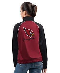 G-iii 4Her by Carl Banks Women's Cardinal Arizona Cardinals Replay Full-Zip Track Jacket