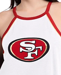 G-iii 4Her by Carl Banks Women's White San Francisco 49ers Redemption Win Slub Tank Top