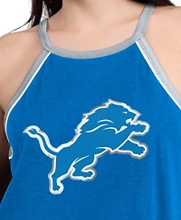 G-iii 4Her by Carl Banks Women's Royal Detroit Lions Redemption Win Slub Tank Top