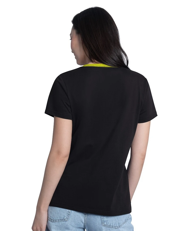 G-iii 4Her by Carl Banks Women's Black William Byron Best Team V-Neck T-Shirt