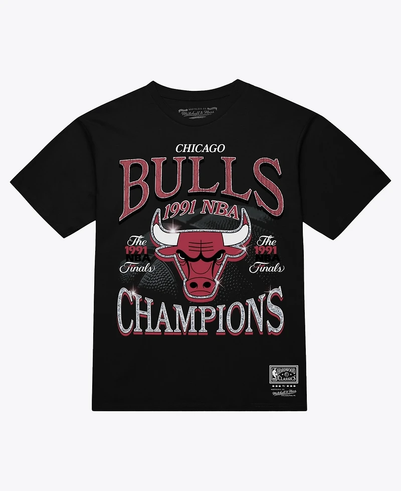 Mitchell & Ness Men's Black Chicago Bulls Champions Era T-Shirt