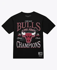 Mitchell & Ness Men's Black Chicago Bulls Champions Era T-Shirt